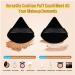 2 Pcs Triangle Powder Puffs for Pressed Makeup - Black - Buy Online on GoSupps.com