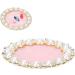 Cosmetic Nail Mixing Palette Color Mixing Nail Art Tips Display Plate Nail Art Display Board Nail Art Palette Drawing Painting Dish Manicure Nail DIY Mixing Holder Tool for Nail(golden foundation) - Buy Online on GoSupps.com