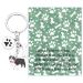 Ensianth Dog Keychain Gifts for Dog Lovers Puppy Keychain Dog Paw Print Keychain Gifts for Dog Owners Mom Dad Puppy Dog Keyring French Bulldog