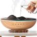 GRATIA NATURALS Aromatherapy Diffuser, 6 Nature Relaxing Sounds, White Noise Machine, 7 Color Night Lights, Ultrasonic Silent Cool Mist Humidifier, Aroma Diffuser for Large Room (Light Brown)