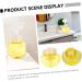 Fomiyes 4-Piece Flower Bubble Bottle Set | Mini Plastic Containers & Foam Soap Dispenser | Transparent 9.7x9.7x16.3cm - Ideal for Home & Travel - Buy Online on GoSupps.com
