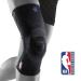 Bauerfeind Sports Knee Support NBA - Officially Licensed Basketball Brace with Medical Compression - Sleeve Design with Omega Gel Pad for Pain Relief & Stabilization (Black  L) Large Black
