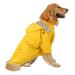 HDE Dog Raincoat Double Layer Zip Rain Jacket with Hood for Small to Large Dogs Yellow - 3XL XXX-Large Yellow