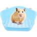 HAPINARY Box Rabbit Toilet Corner Litter Pan Rabbit Cat Litter Tray Chinchilla Potty Toilet Pan Tray Plastic 33X29.5X14CM Blue - Buy Online on GoSupps.com