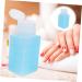 HAPINARY Alcohol Dispenser Makeup Remover Container Push down Pump Dispenser Nail Polish Remover Dispenser Pump Mini Water Dispenser Nail Polish Remover Bottle Plastic Travel Gel Square 6x5x13cm Blue - Buy Online on GoSupps.com