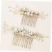 FRCOLOR Set of 3 Pearls Hair Comb Wedding Comb Made of Crystal Elegant Hair Comb Pearl Hair Comb Pearl Wedding Comb Headpiece Made of Pearls Hair Comb for Women Accessories Handmade Bride - Buy Online on GoSupps.com