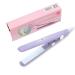 Mini Hair Straightener Ceramic Hair Straightening Flat Iron 2 In 1 Curling Iron 3D Tourmaline Ceramic Titanium Heating Plate Straightening Flat Iron For All Hair Type(purple)