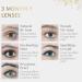 ADORE Bi Tone Colored Contact Lenses - Non-Graded Aqua Light Blue - 3-Month Wear + Free Holder - Buy Online on GoSupps.com