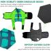 Durable Adjustable Dog Life Jacket | Ripstop Pet Safety Vest with Rescue Handle | Enhanced Buoyancy for Anxiety-Free Swimming | Small Medium Large Dogs | Green Dinosaur Design - Buy Online on GoSupps.com