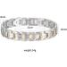 5-in-1 Magnetic Bracelet for Men - 21.5 cm/12 mm Two-Tone | International Shipping Available - Buy Online on GoSupps.com
