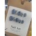 Cute Fake Nail Metal Short Style Halo Dyed Ice Transparent Finished Nail Beauty Handmade Wearable Nail Detachable (Color : A Size : S) - Buy Online on GoSupps.com