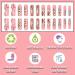Buy Long Press on Square Ballet Brown Fake Nails - Colorful Floral Heart Design Manicure - 26 Piece Set with Glue Gel for Weddings & Birthdays - Buy Online on GoSupps.com