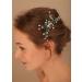 Deniferymakeup Bridal Hair Comb Emerald Headpiece Green Crystal Hair Piece Rhinestone Bridal Side Combs for Women and Girls (Style 1)