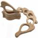 Wendysun 5pcs Cartoon Wood Teether - Natural Animal Shape Baby Teething Beech Toy - Buy Online on GoSupps.com