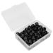 Hair hose pearl jewelry accessories portable decoration stable robust diy compact hair beard pearls for role -playing party for daily use for men women (black)