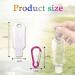 5pcs Clear Portable Travel Bottles 50ml Refillable Travel Bottles Portable with Hook Hand Sanitizer Containers Leakproof Travel Bottles for Hand Sanitizers Disinfectant Alcohol Liquids Toiletries - Buy Online on GoSupps.com