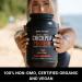 Organic Vegan Chickpea Protein Powder - All-Natural Chocolate Flavor 21g Protein & Only 2 Net Carbs | Sport Formula - Buy Online on GoSupps.com