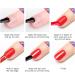 Red Pearl Gel Metal Nail Polish Metallic Shell Thread Glitter Holographic Soak Off UV LED Varnish Shimmering Shining Sparkling Long Lasting DIY Art Manicure at Home Gift for Women & Girls - Buy Online on GoSupps.com