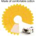 SLSON Cat Recovery Collar - Adjustable Soft Pet Cone for Cats and Puppies - Protective Cotton Cone in Yellow - Buy Online on GoSupps.com