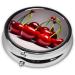 Chilean Cherries Round Pill Box - 3 Compartment Travel Organizer for Purse & Pocket - Ideal for International Shipping - Buy Online on GoSupps.com