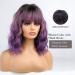 Esmee Ombre Violet Short Wig for Women | 14-Inch Heat-Resistant Synthetic Hair for Daily Wear & Cosplay - Buy Online on GoSupps.com