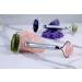 GEM PWR Rose Quartz + Jade Roller for Face and Neck Massage - Dual Gemstones with Steel Handle and Travel Bag for Minimizing Wrinkles and Puffiness, Restoring Skin's Elasticity and Radiance - Buy Online on GoSupps.com