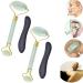 Jade Roller Stone Gua Sha Plate Eye Roller Scrape Therapy Facial Neck Massage Skin Anti-Aging and Relaxation Cooling Effect for Puffiness Jawline Slimmer Skin Rejuvenate and Wrinkle Care Mix4