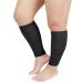 MGANG Plus Size 5XL Calf Compression Sleeve (2 Pairs) 20-30mmHg Leg Compression Socks Unisex for Pain Relief Swelling Edema Maternity Varicose Veins Shin Splint Nursing Travel Black 5X-Large (2 Pair) 1 Pair Black + 1 Pair Black