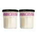 Mrs. Meyer's Scented Aromatherapy Candle, 35 Hour Burn Time, Made with Soy Wax and Essential Oils, Peony, 7.2 Oz, Pack of 2
