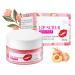 Honey Peach Lip Scrub Exfoliator 20g Natural Lip Exfoliator Scrub Hydrates and Softens Lips Dilutes Lip Lines Brightens Lip Care