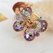Ruihfas Fashion 4Pcs Crystal Rhinestone Butterfly Hair Clips for Women/Girls - Set of 4 Grippers | 1.26 & 1.10 inch - Buy Online on GoSupps.com