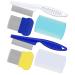 AOSEA 6 Pieces Flea Comb for Cats Dogs Lice Combs Fine Tooth Comb Grooming Set Remove Float Hair Tear Marks Tick Removal Tool White