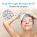 Exfoliating Silicone Body Scrubber and Hair Scalp Massager - 2-in-1 Bath Brush for Men, Women, and Babies - Gentle Skin Care - Easy to Clean - Lathers Nicely - Hygienic - Gray - Buy Online on GoSupps.com