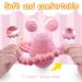 GJZZ Teething Toy for Babies 6-12 Months - Rattle Sound, BPA-Free Silicone, Soothes Sore Gums, Easy to Hold Infant Teether (Pink) - Buy Online on GoSupps.com