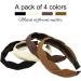 4 Pieces Braided Headband for Women Girls Wide Hairband Fashion Non Slip Hairhoop Weaving Shape Accessories Solid Colors Trendy Headbands - Buy Online on GoSupps.com