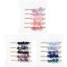 Crystal Hair Pins Gemstone Jeweled Bobby Pin Decorative Hair Accessories for Women Colorful Hairpins Set of 15 Pink Purple+Black Purple+Blue