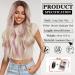 Esmee Long Wavy Blonde Pink Highlight Synthetic Wig - Heat Resistant for Women - Ideal for Daily, Party, Cosplay - Buy Online on GoSupps.com