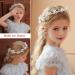 TONAUP Bridal Headband Pearl Flower Headbands for Girl White Eucharist Headpiece Head Vines for Weddings Parties Special Occasions - Buy Online on GoSupps.com