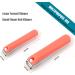 Stainless Steel No Splash Nail Clippers Set with Catcher - Nail Care Kit for Men, Women, Seniors - Includes Nail File - 2PCS Orange - Buy Online on GoSupps.com