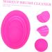 DOITOOL Cleaning Pad Silicone Makeup Cleaning Brush Silicone Brush Cleaning Mat Makeup Brush Cleaner Pad Makeup Egg Cleaner Eye Brush Washing Pad Cleaning Box Cosmetic Silica Gel 14.5x11cm Rosy - Buy Online on GoSupps.com