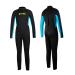 Goldfin Kids Wetsuit for Boys Girls 3mm Neoprene Fullsuit Back Zip for Toddler Youth Water Aerobics Diving Boating Snorkeling Surfing Swim Lessons 3.Boys Fullsuit - Black 10