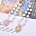 Rayminsino Pet Necklace - Cardiac & Cat Pearls Shiny Gemstones Pearl-Strass Collar for Small Dogs & Cats | Wedding Jewelry in Silver - Buy Online on GoSupps.com