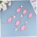 Yardenfun 1 Pc Decor Wedding Ornament Mini Beach Ornament Door Fish Hanging Ornament Pendant Curtain Wooden Pink 102X4.2CM - Buy Online on GoSupps.com