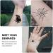 Beiling Spider Web Temporary Tattoos - 10 Sheets Black Cobweb Fake Tattoos for Kids & Adults - Cosplay & Party Body Art - Buy Online on GoSupps.com