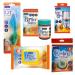Hayfever Survival Kit Hayfever Relief Wipes Face Mist Spray Cooling Gel Eye Mask Barrier Balm Cooling Eye Pads 5 Piece Set for Allergy Sufferers