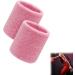 Absorbent Pink Wrist Welding Straps | Cotton Sports Wrist Bands for Men Women & Children | Ideal for Football Basketball Tennis & Gymnastics - Buy Online on GoSupps.com