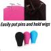 22 Canvas Wig Head Tripod Stand with Mannequin for Wig Making Display - Rosy Red (22 Inch) | Includes Tripod Stand, Wig Caps, T-Pins, and Bristle Brush - Buy Online on GoSupps.com