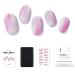 Zinipin Gellight Semi-Cured Gel Nail Strips | 24 Nail Wraps | Includes Nail Wipes Cuticle Stick & Nail File | Gradient (Harley)