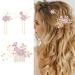 EIHI 3 Pieces Rose Accessory Cheveux Mariage Bijoux Cheveux Pince Cheveux Mariage Bijoux Cheveux Mariage Bijoux de Cheveux pour Femme A - Buy Online on GoSupps.com