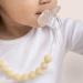 Center Coast Collections Silicone Pacifier Clip - Secure Binky Holder - Neutral Beige - Unisex for Baby and Toddlers - Buy Online on GoSupps.com